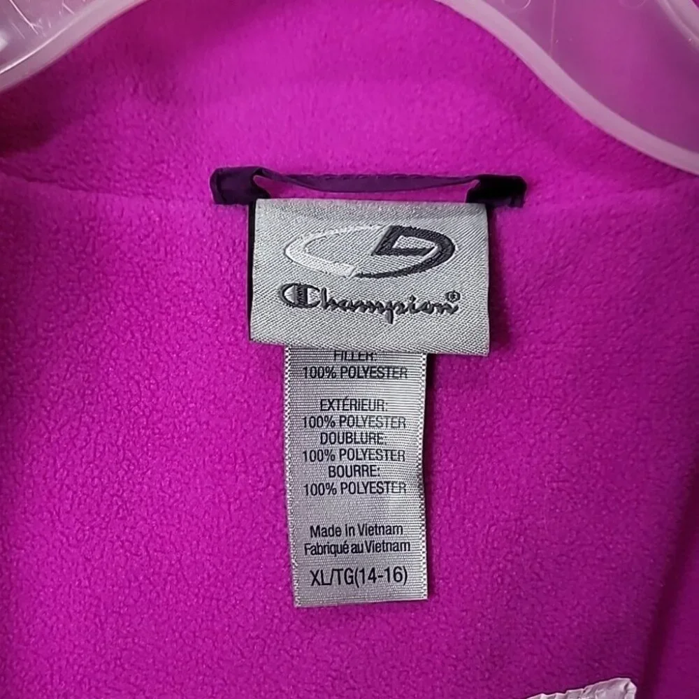 Girls Champion C9 3-in-1 Water & Wind Resistant Jacket/Coat. Pink & Purple XL